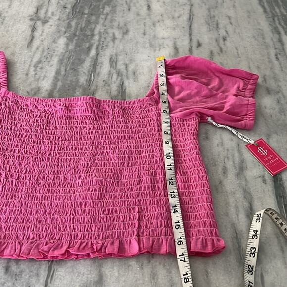 Simply Southern Women’s Smocked Crop Top XXL NWT
Pink Knit Summer Stretch - Picture 7 of 7